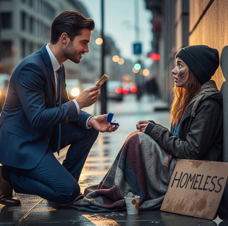 “Te daré $10,000 si aceptas casarte conmigo por 30 días”, dijo el millonario a una joven sin hogar.