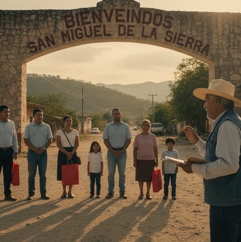 Tres hijos dejaron a su anciano padre solo en el pueblo durante 3 años — pero cuando se enteraron de que la tierra valía millones, regresaron apresuradamente… solo para quedar en shock con lo que dijo el jefe comunal en la entrada