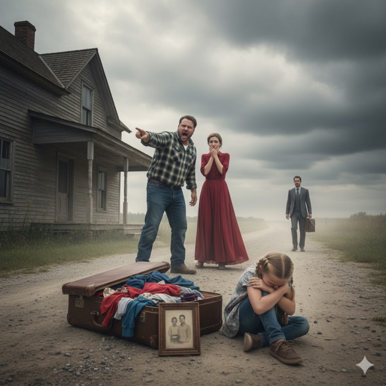 Padrastro Echó a la Niña Tras el Funeral de su Madre… De Pronto, un Millonario Entró y…