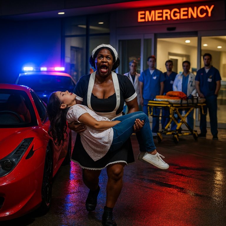 Pobre criada negra ‘roba’ el Ferrari del multimillonario para salvar a su hija—su reacción deja a todos en shock…