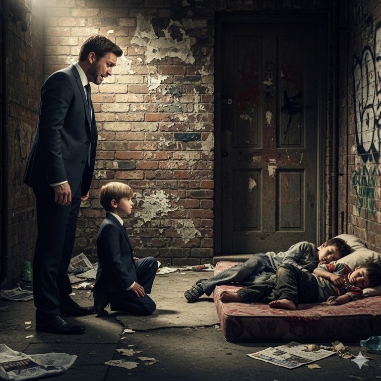 “¡PAPÁ, ESOS NIÑOS EN LA BASURA SE PARECEN A MÍ!”