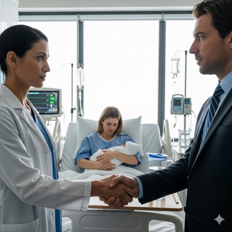 Una enfermera llamó a un empresario con una noticia urgente: “Su esposa acaba de dar a luz y está en la UCI.”