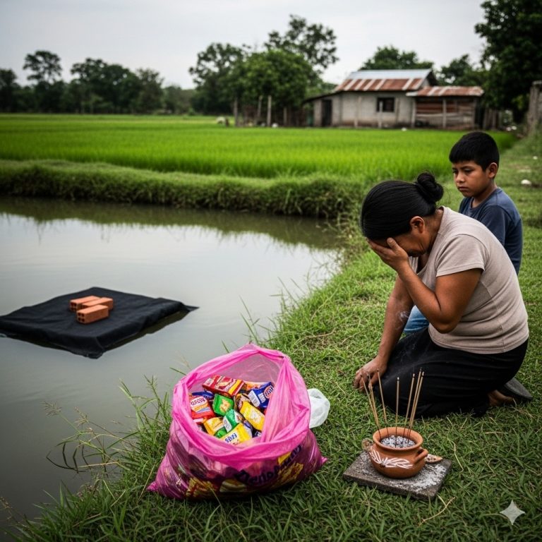 Hija mía, ay hija mía! Apenas me alejé un momento para comprarte una bolsita de galletas, y cuando regresé ya te encontré inmóvil.