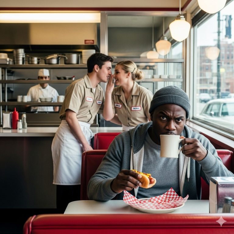 El jefe encubierto compra un sándwich en su propio restaurante y se queda helado cuando escucha a dos cajeras…