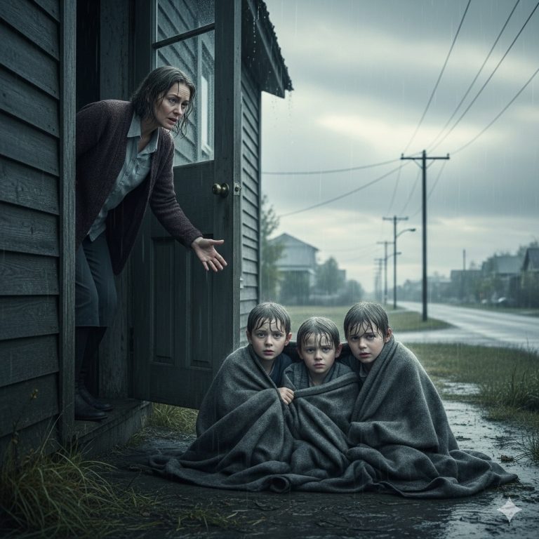 Ella abrió su puerta a 3 niños abandonados — 25 años después, uno de ellos lo cambió todo…