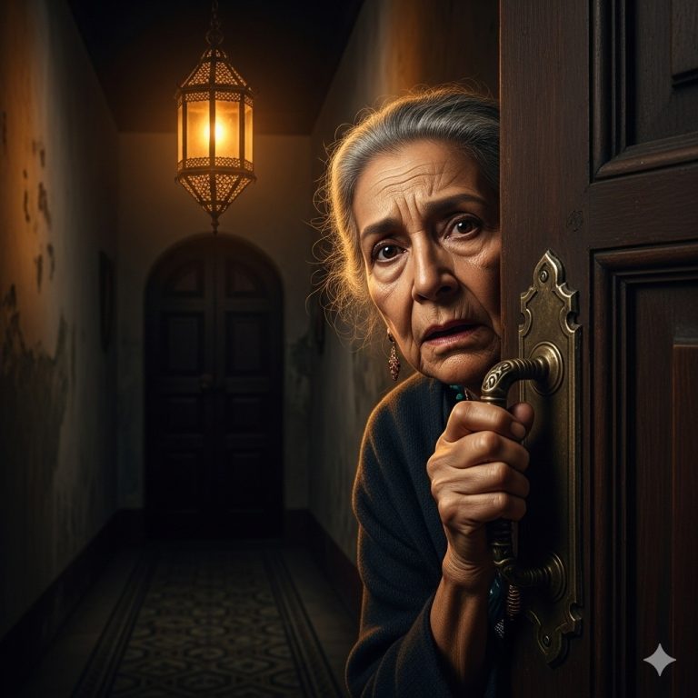 Cada noche, mi suegra golpeaba la puerta de nuestro dormitorio a las 3 de la mañana, así que instalé una cámara oculta para descubrir qué hacía. Cuando la vimos, los dos quedamos helados…