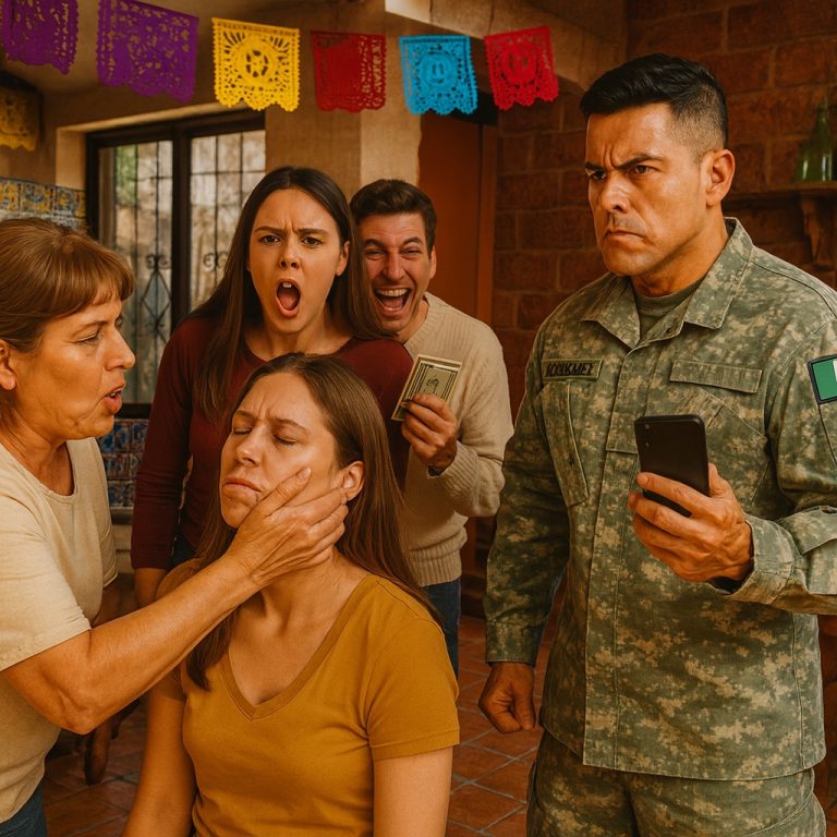 Mi madre me abofeteó y mi cuñada me escupió — hasta que la puerta se abrió y entró su peor pesadilla…