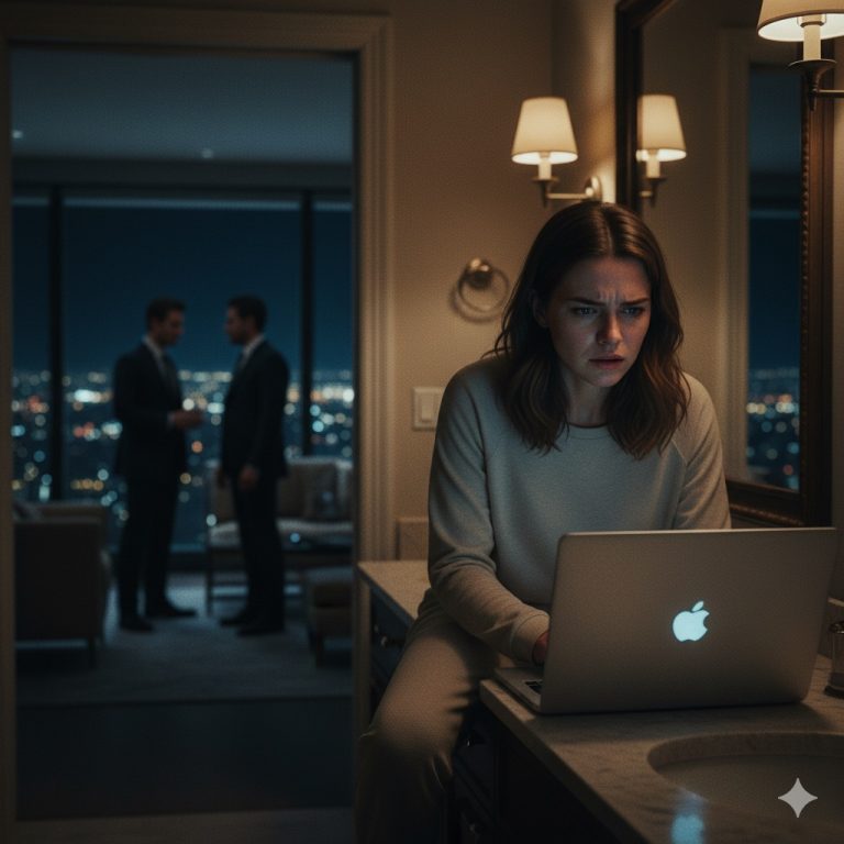 Escuché a mi suegro conspirar contra mí — esa noche moví millones de nuestro imperio en el ático…