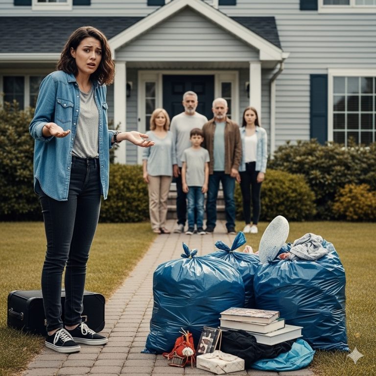 Cuando regresé de mi viaje, mis pertenencias estaban tiradas en el césped con una nota: “Si quieres quedarte, vive en el sótano.” En vez de eso, me mudé a mi apartamento secreto…