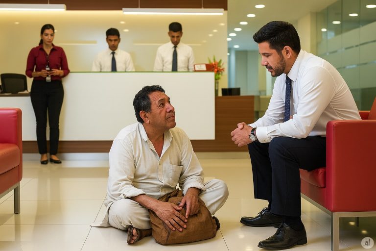 Un anciano vino a dar una entrevista y todos lo confundieron con un ordenanza… pero cuando dijo “Soy el Director General”, toda la oficina quedó impactada.