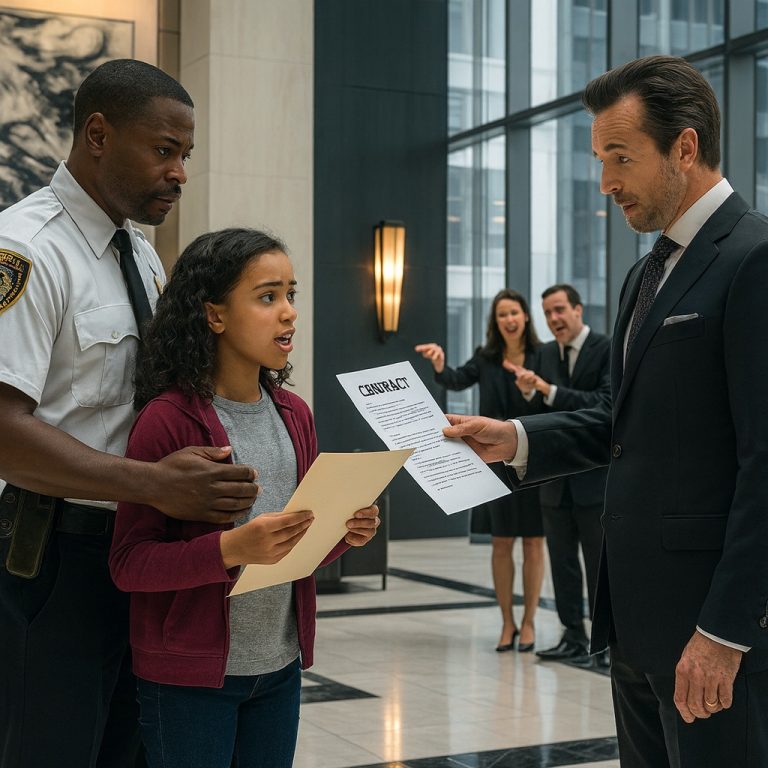 “Si tu hija puede traducir este contrato, duplicaré tu salario” – Dijo el multimillonario al portero negro, y al cabo de un momento quedó sorprendido por el talento de la niña…