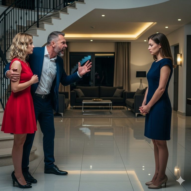 El esposo trae a su amante a casa, grita a su esposa: “No mereces vivir en esta villa”… unos minutos después ella muestra los papeles de propiedad, dejando a toda la familia atónita…