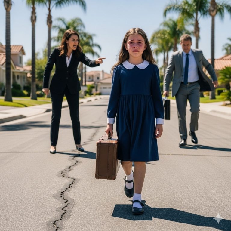 Después del funeral de su padre en California, una niña es dejada en la calle por su madrastra — pero un abogado millonario aparece de repente y descubre un testamento oculto.