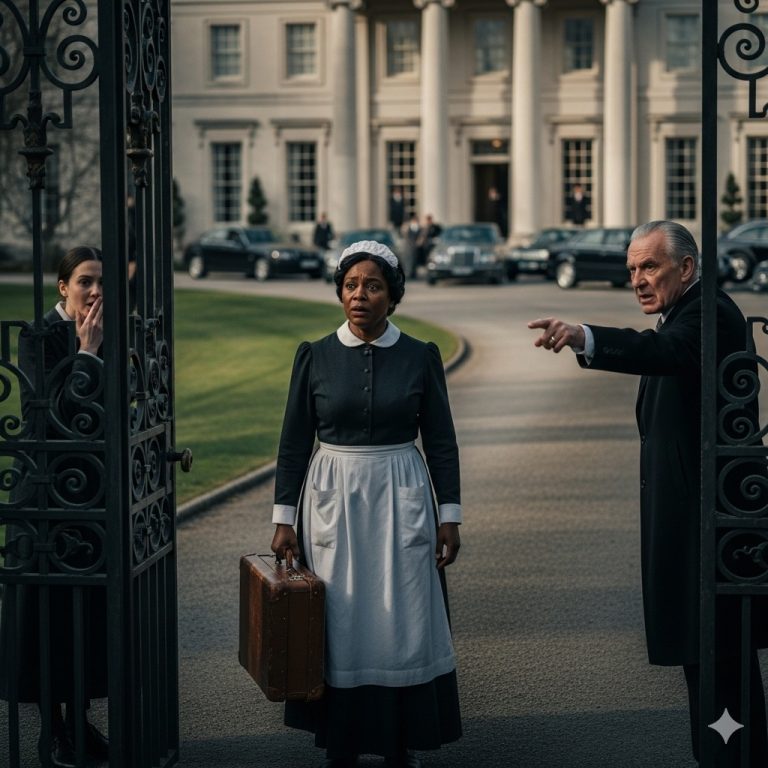 Empleada negra acusada por error de robar dinero y expulsada de la mansión de un multimillonario — Pero lo que revela una cámara oculta deja a todos sin palabras…