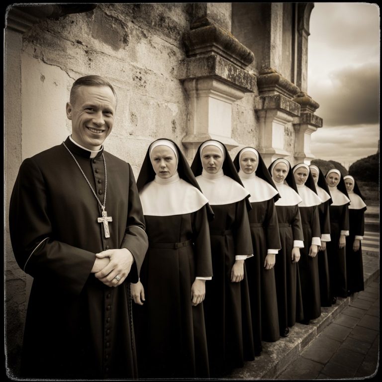 No grite, hermana, oh, Dios la castigará por toda la eternidad. La voz del Padre resonaba en la sacristía, mientras sus manos impías se deslizaban por el hábito de la joven monja..