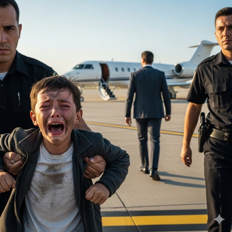 “¡No subas al avión! ¡Está a punto de explotar!” – Un niño sin hogar le gritó a un multimillonario, y la verdad asustó a todos…