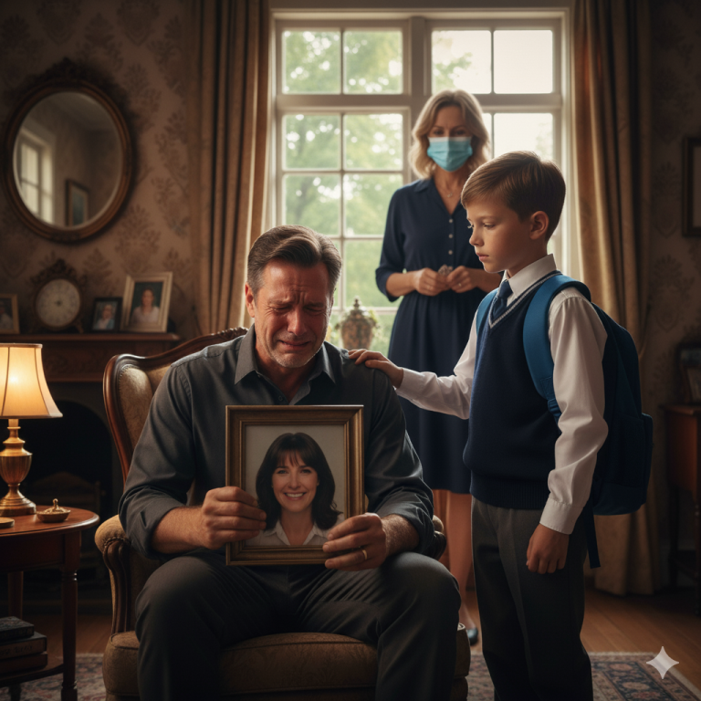 Papá, hoy vi a mamá en la escuela y me dijo que no volviera a ir contigo a casa