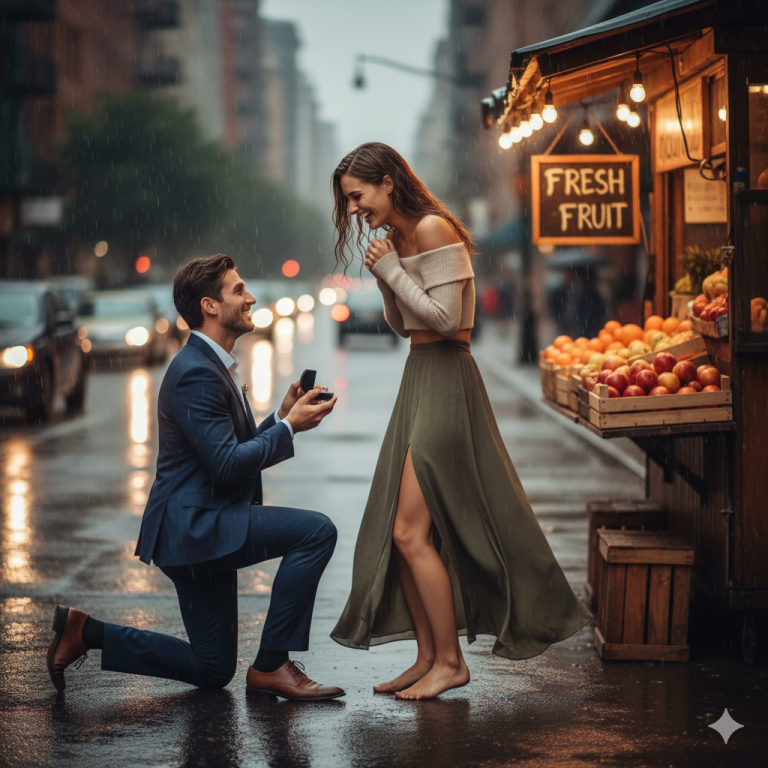 UN MILLONARIO LE PIDIÓ QUE FINGIERA SER SU NOVIA POR 5 MINUTOS… LO QUE ELLA HIZO LO DEJÓ EN SHOCK…