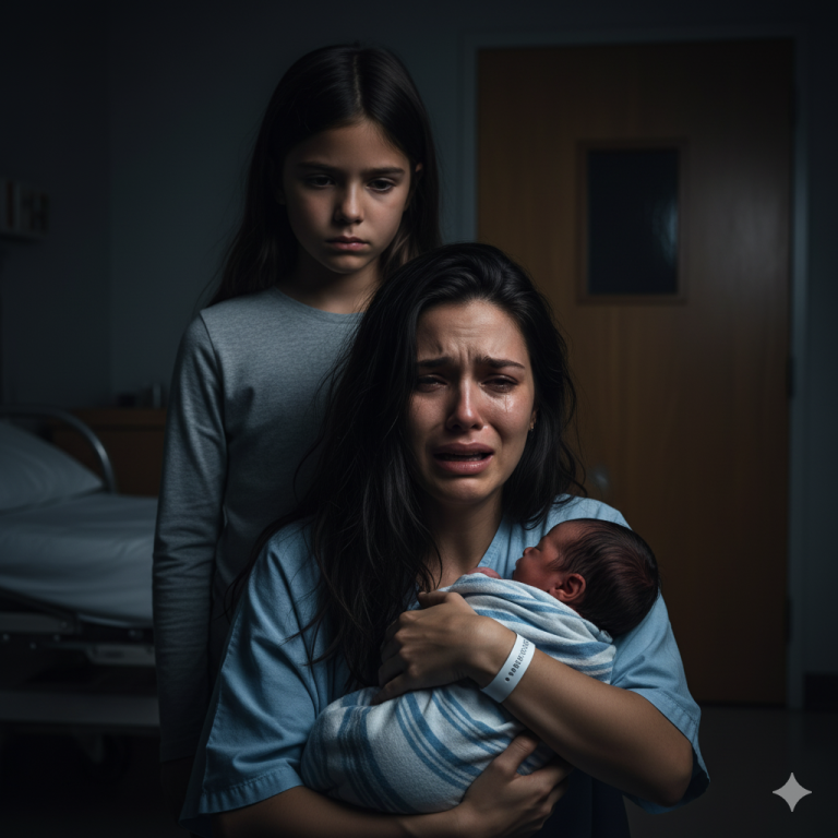 Mi hija de diez años miró al recién nacido y susurró: ‘Mamá… por favor, no te lleves a este bebé a casa.’