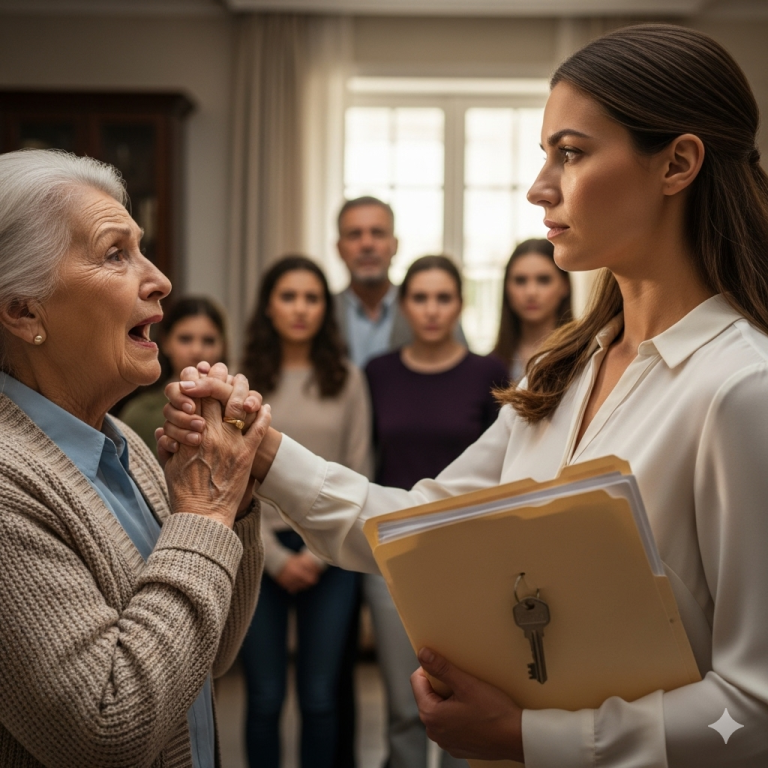 Recién divorciada, doné la mansión a la caridad; mi suegra grritó: “¿Entonces mis 12 familiares se van a la calle?”, y yo le respondí una frase que la dejó sin palabras…