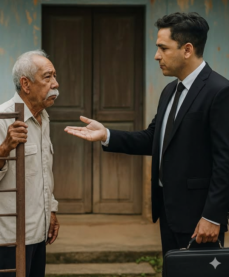 Hace treinta años, un hombre encontró una barra de hierro en la costa y la usó como tendedero; hoy un profesor llegó hasta su casa y, al revelar la verdad, lo dejó en silencio absoluto.