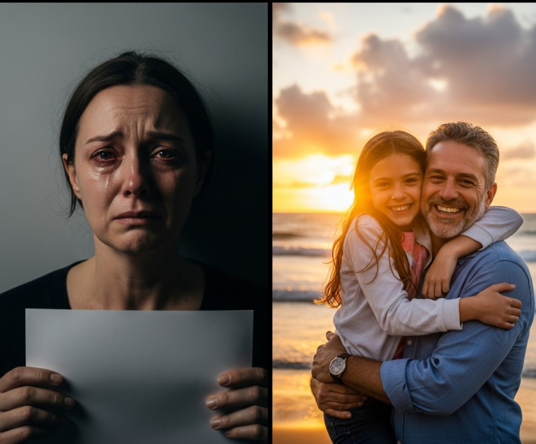 Desaparecen padre e hija en unas vacaciones; 15 años después,a la madre recibe una carta impactante…