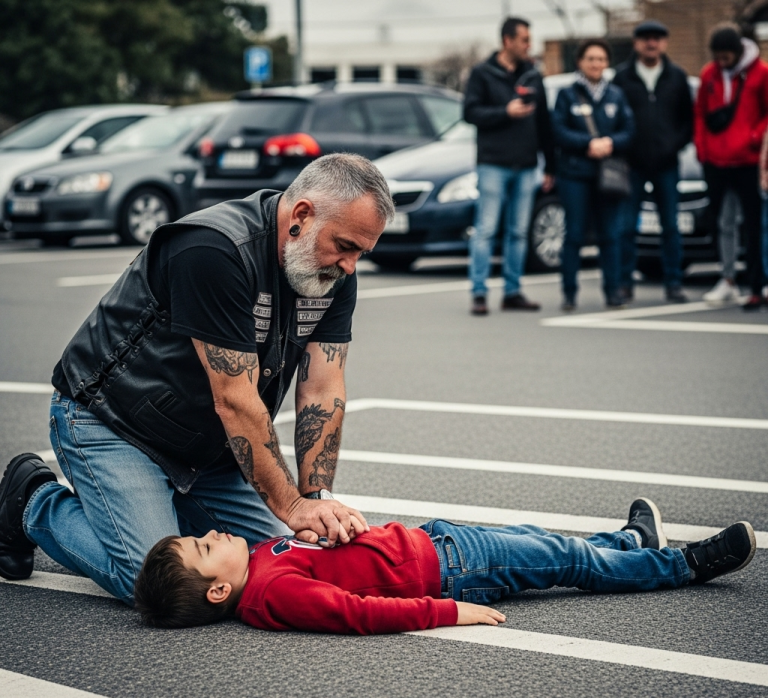 Todos grababan al niño moribundo, pero solo el motorista intentó salvarlo6 min de lectura