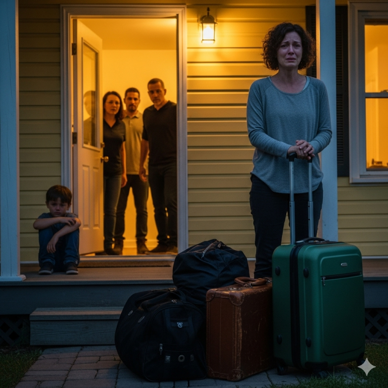 Cuando volví de mi viaje, tiraron mis pertenencias en el jardín con una nota: «Si quieres quedarte, vive en el sótano».