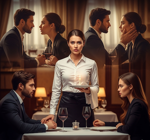 Salieron a cenar románticamente, pero cuando el hombre vio a la camarera, su corazón se detuvo. Era su exesposa, la mujer que había dejado atrás, sin saber los sacrificios que ella había hecho para que él se convirtiera en el hombre exitoso que es hoy.