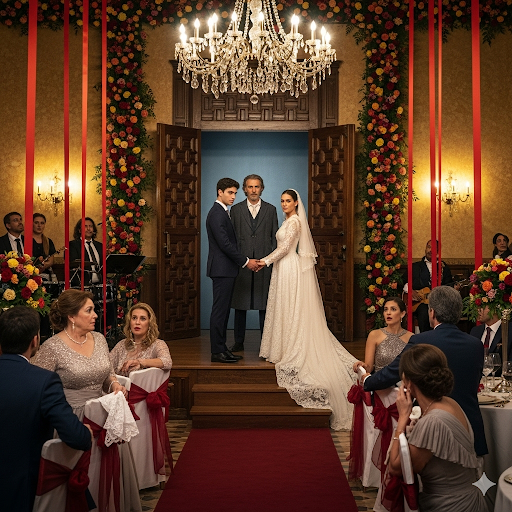 🔥Una boda de ensueño se tornó en tragedia: cuando la novia María estaba a punto de entregarse a Miguel, un hombre misterioso irrumpió revelando una verdad que sacudió a todo el salón…💔