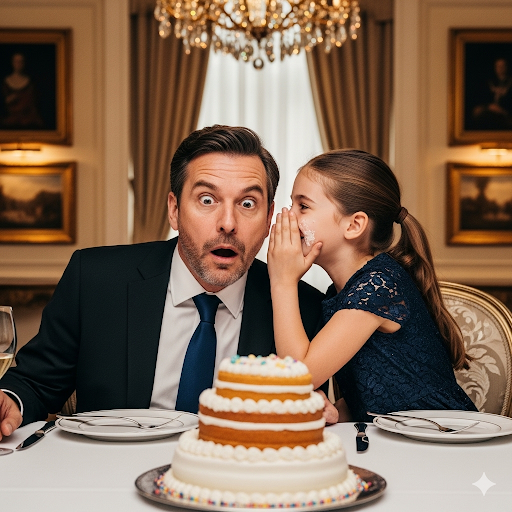 “TÍO, ¡NO TE COMAS ESE PASTEL!” — SUSURRÓ LA PEQUEÑA MENDIGA… Y EL MILLONARIO SE QUEDÓ HELADO AL DESCUBRIR LO QUE SUCEDÍA. ¡NO TE LO PUEDES PERDER!