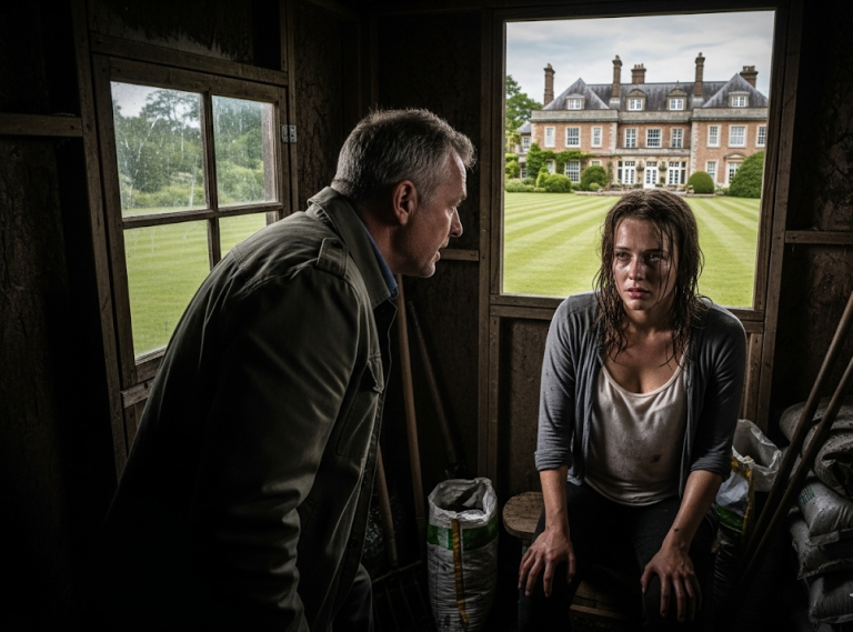 MILLONARIO VIUDO VE A SU HIJA CON UNA NIÑA DE LA CALLE —A Y LO QUE DESCUBRE CAMBIA TODO…..