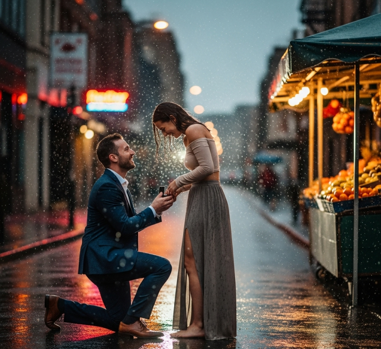 UN MILLONARIO LE PIDIÓ QUE FINGIERA SER SU NOVIA POR 5 MINUTOS… LO QUE ELLA HIZO LO DEJÓ EN SHOCK…