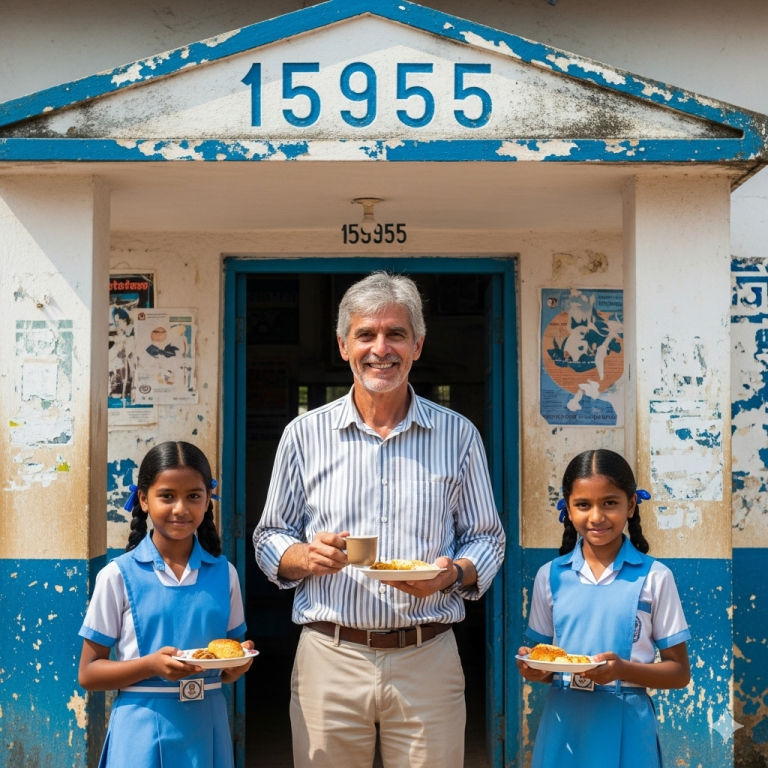 Me dieron comida en la puerta trasera durante diez años, sin saber que la niña a la que llamaban “huérfana” algún día sería la dueña de la escuela.