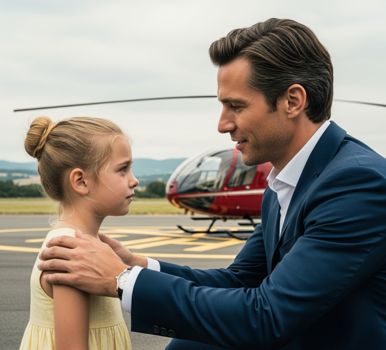 Señor, su helicóptero va a explotar”, le gritó la mendiga al millonario.