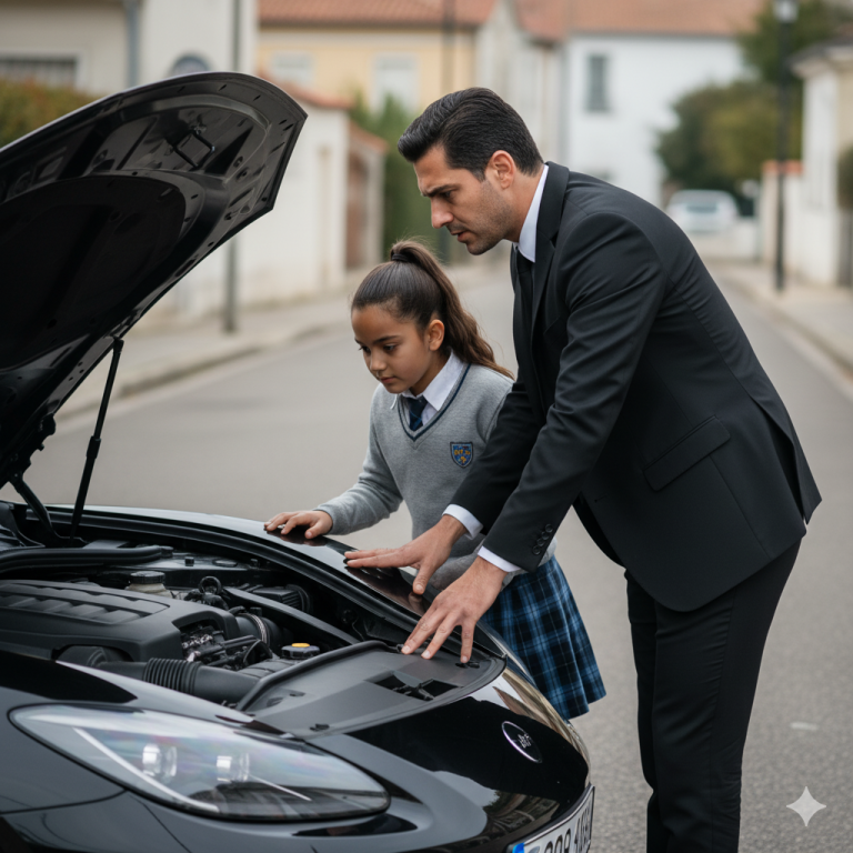 Niña ayuda a Millonario a reparar su mustang, cuando él ve el anillo en su dedo…