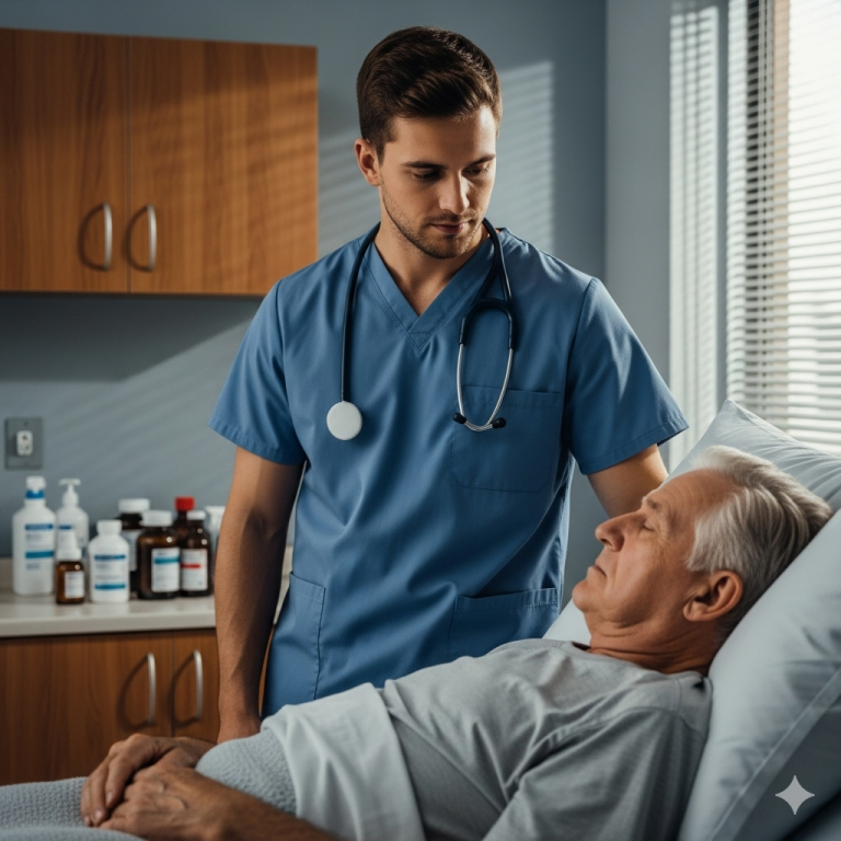 UN ENFERMERO FUE CONTRATADO PARA CUIDAR DE UN MILLONARIO EN ESTADO VEGETATIVO A PUNTO DE MORIR…