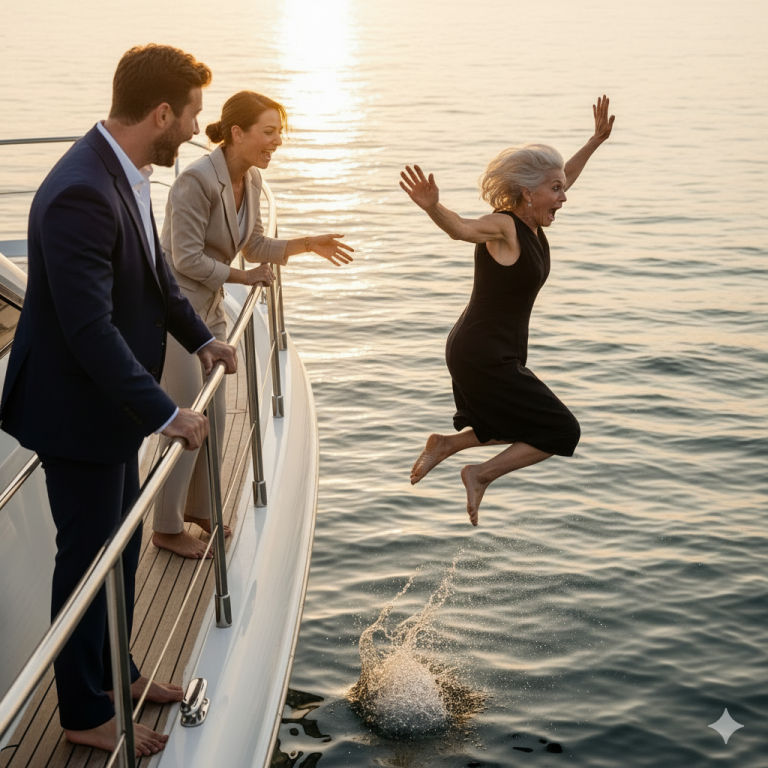 Mi hijo y mi nuera me empujaron al mar para robarme, pero cuando llegaron a casa yo estaba allí sentado tranquilamente.