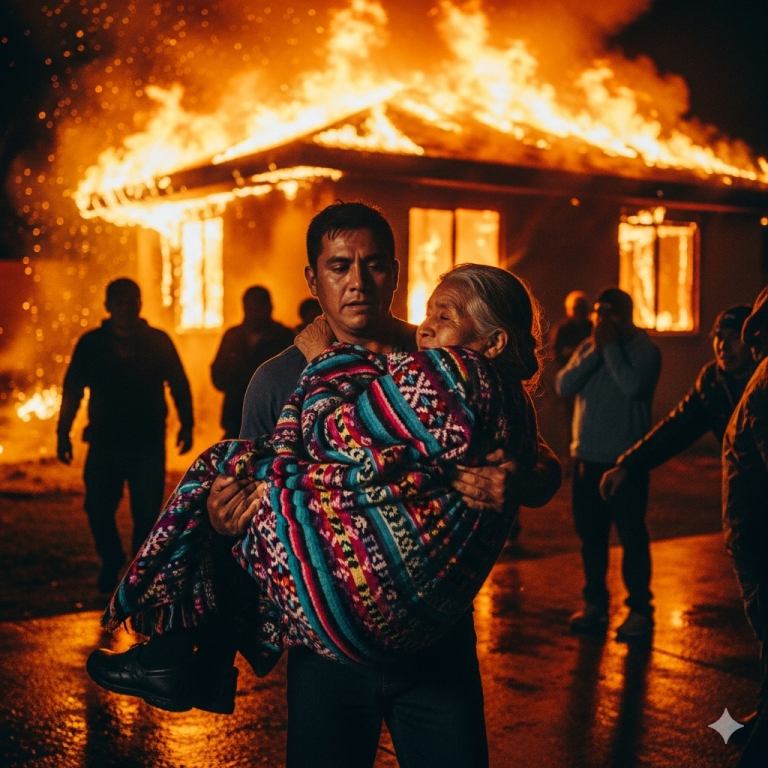 La noche en que un motociclista odiado corrió hacia las llamas para salvar a la madre que intentó arruinarlo