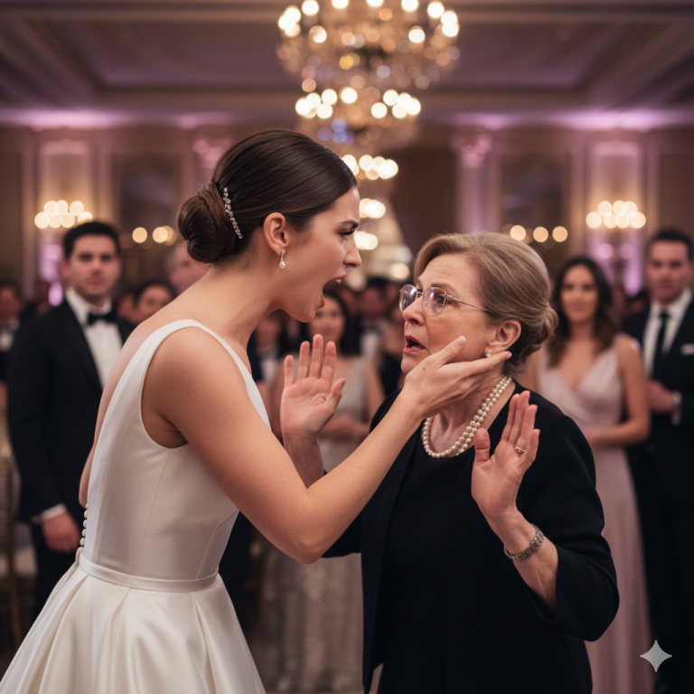 Mis gafas volaron de mi rostro y se hicieron añicos sobre el elegante piso de parquet mientras 130 invitados observaban con un silencio colectivo.