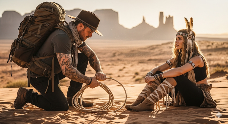 La tribu la dejó morir sin piernas… hasta que un vaquero hizo lo impensable..