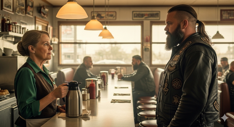 La bondadosa anciana da refugio a 15 motociclistas durante una tormenta de nieve — A la mañana siguiente, 100 motos se alinean frente a su casa