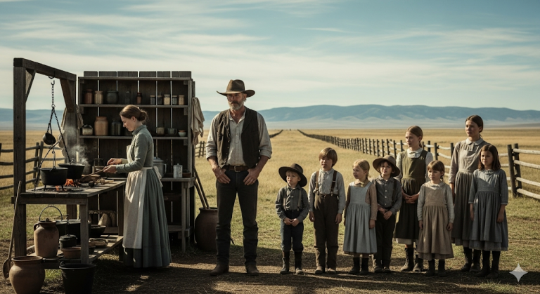 Una viuda fue contratada para cocinarle a 6 Niños y a su Padre… Y se convirtió en Su Madre…