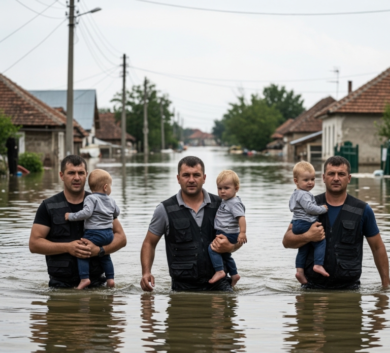 Los Ángeles del Infierno salvaron a veintitrés niños de jardín de infantes de un autobús que se hundía