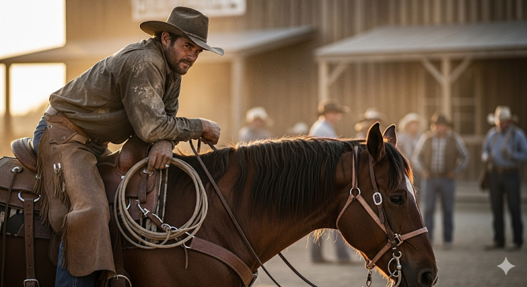 Se rieron por darle un caballo gigante a un pobre vaquero, lo que pasó después fue muy impactante….