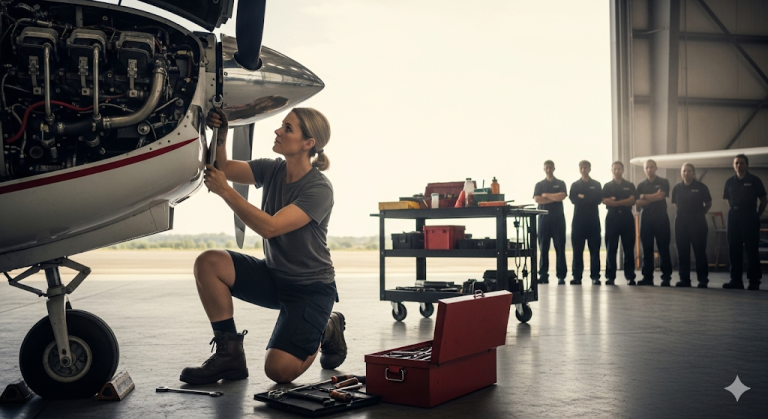 Una joven mexicana de vacaciones encendió un avión que 12 mecánicos americanos no pudieron arreglar…