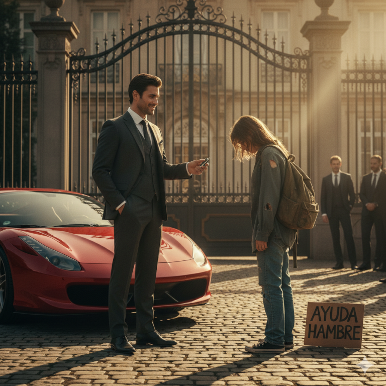 “TE DOY MI FERRARI SI LA ARRANCAS!” El Millonario Humilló A La Chica Sin Techo Pero Al Final Calló