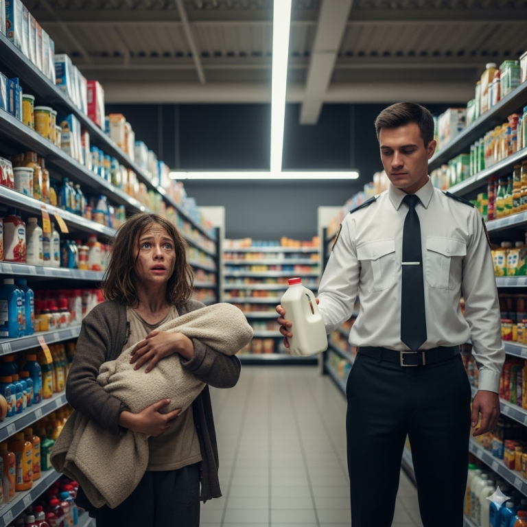 La niña abrazó a su hermano menor y rogó por leche; lo que hizo el empresario millonario cambió su vida para siempre.