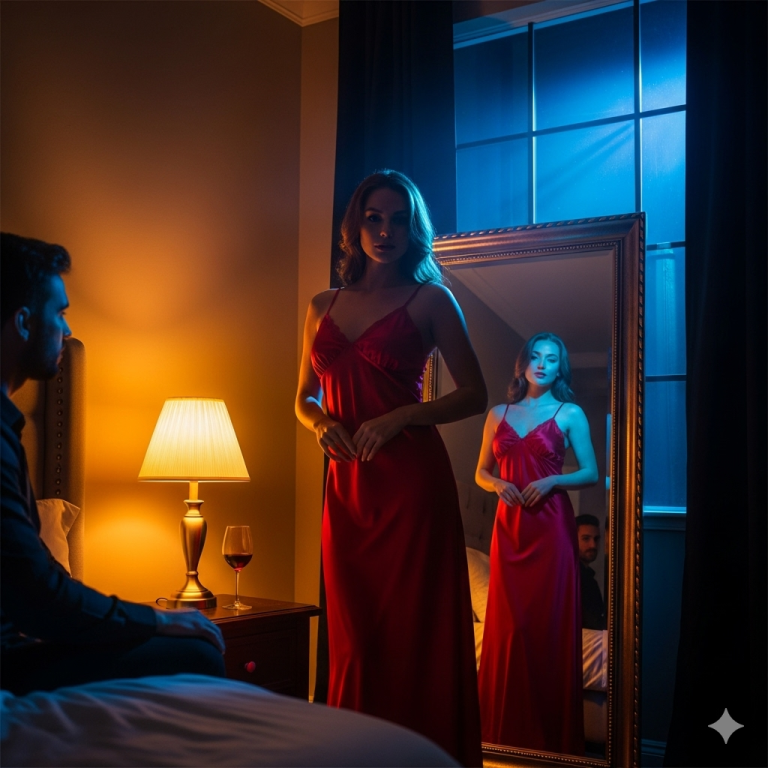 Mi Esposa Siempre Viste un Vestido Rojo a Medianoche