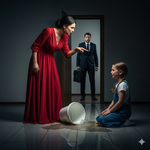 La niña suplicó “Me duele mucho la mano”. Entonces, de repente, su padre millonario entró corriendo y gritó